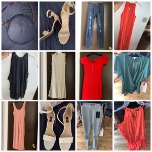 Women’s clothes and heels